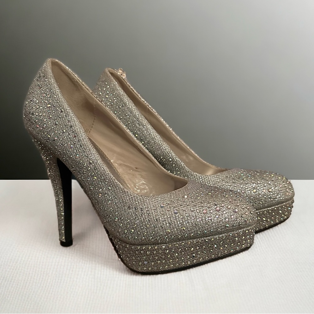 Sassy Sexy sparkly jeweled platform pumps
